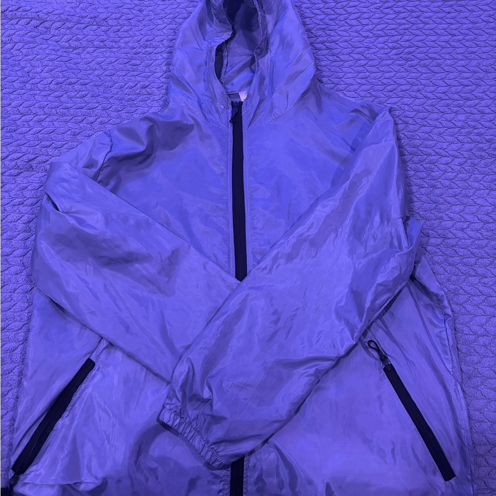 Silver Windbreaker Jacket
